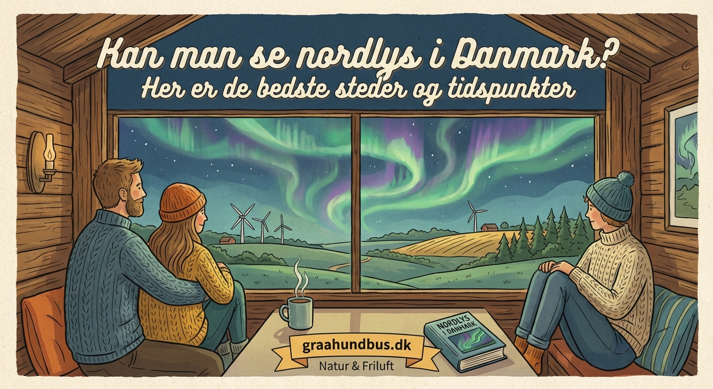 Kan man se nordlys i Danmark? Her er de bedste steder og tidspunkter - Illustration 1