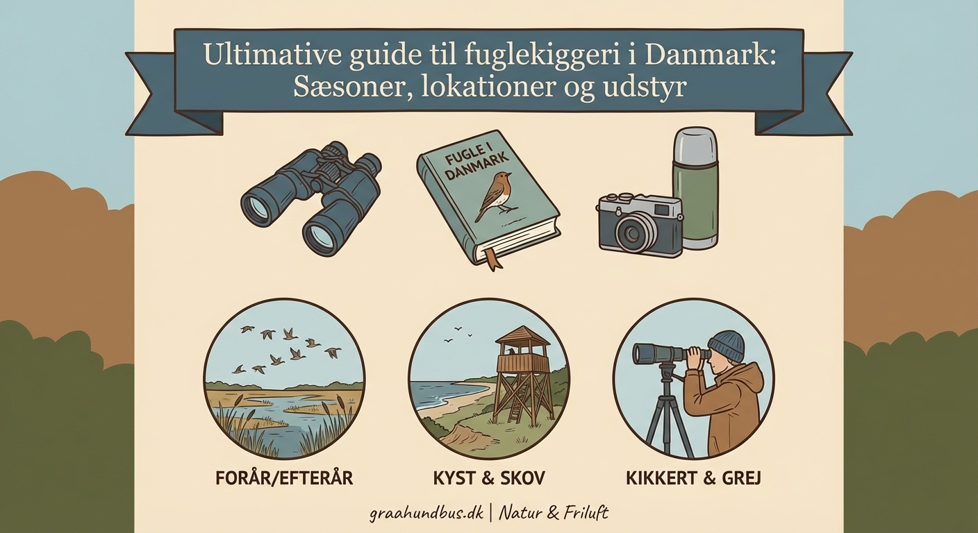 Ultimative guide til fuglekiggeri i Danmark: Sæsoner, lokationer og udstyr - Illustration 1