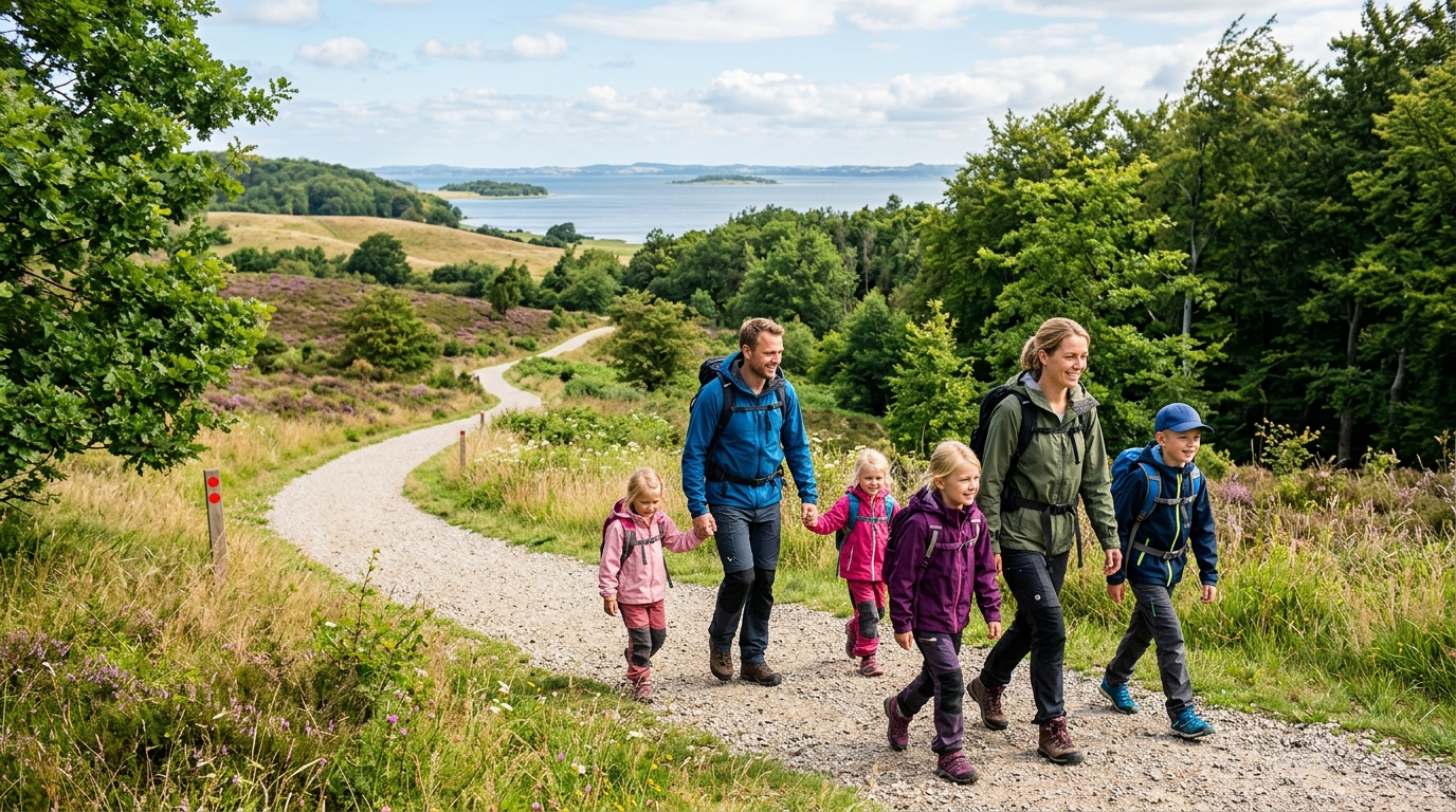 De 7 mest familievenlige vandreruter i Danmark med børn