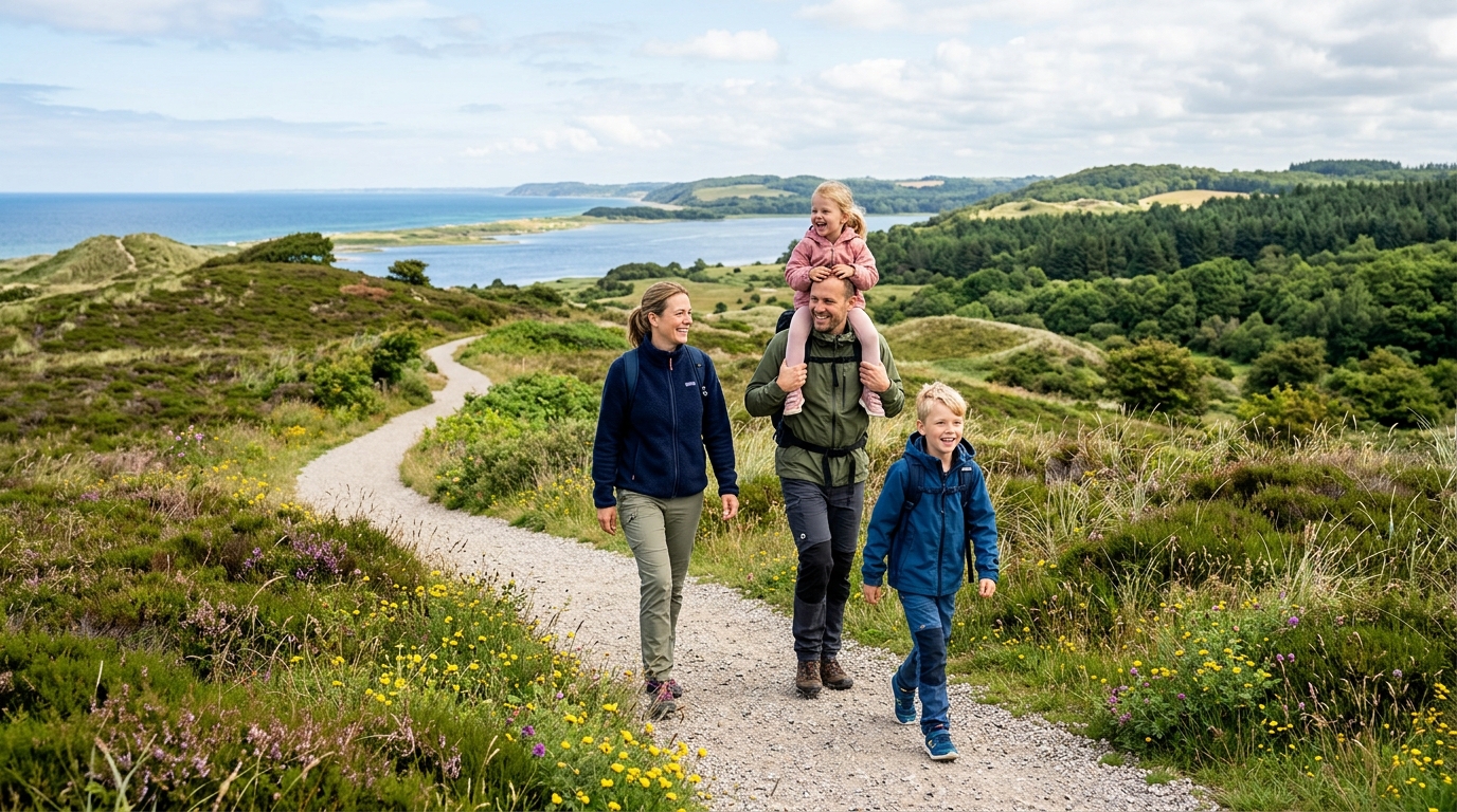 Familievenlige vandreture i Danmark: Korte ruter med store naturoplevelser