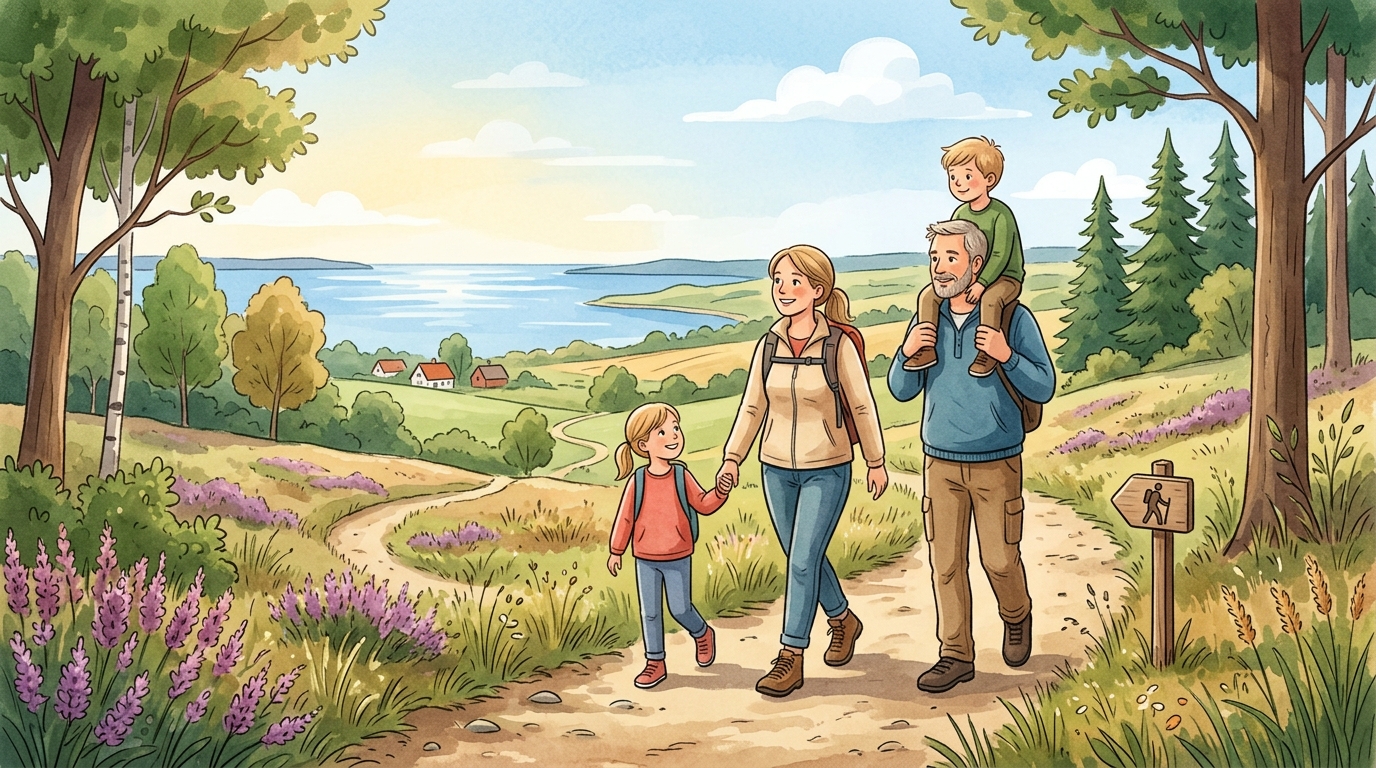 Familievenlige vandreture i Danmark: Korte ruter med store naturoplevelser — 1