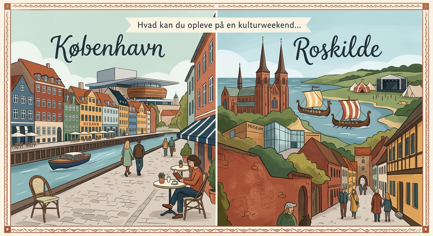 Hvad kan du opleve på en kulturweekend i København versus Roskilde - Illustration 2