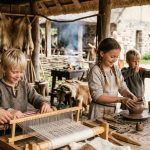 Tag børnene med på tidsrejse: 6 historiske værksteder hvor I selv kan prøve oldtidens håndværk