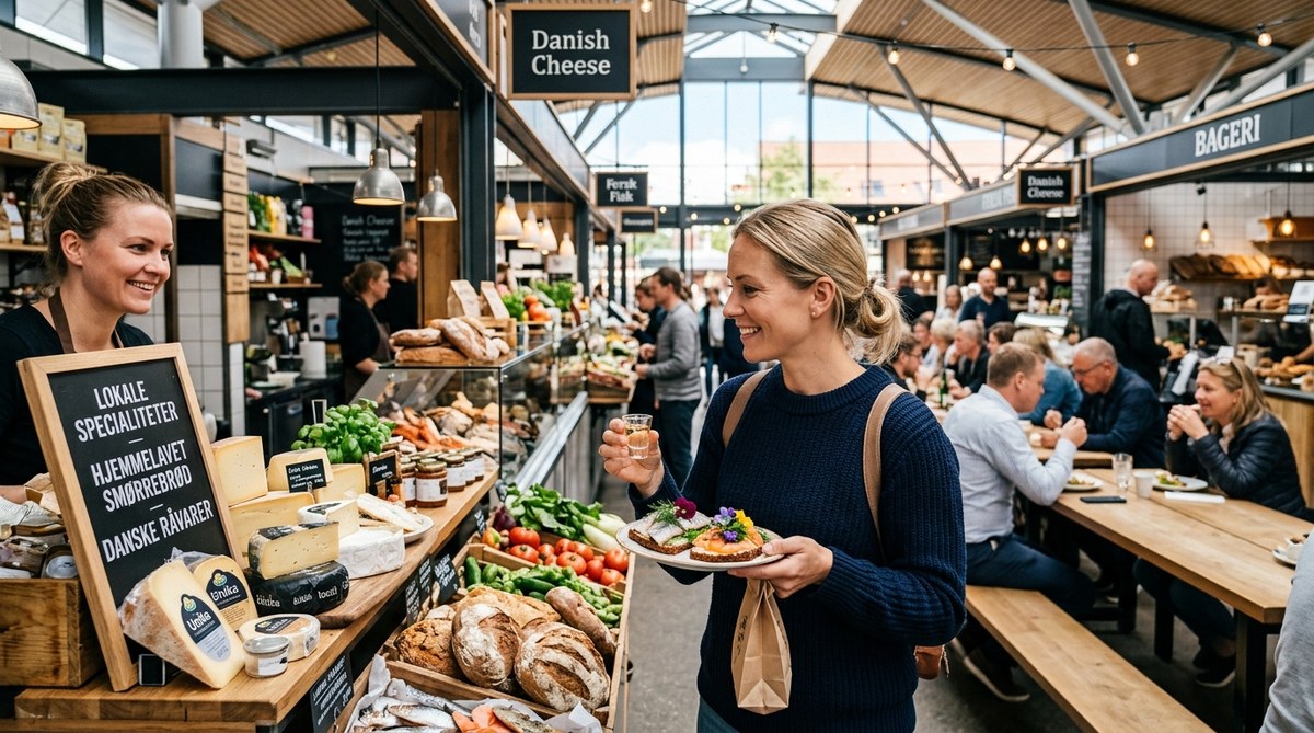 Tag på en kulinarisk rejse gennem Danmarks bedste madmarkeder